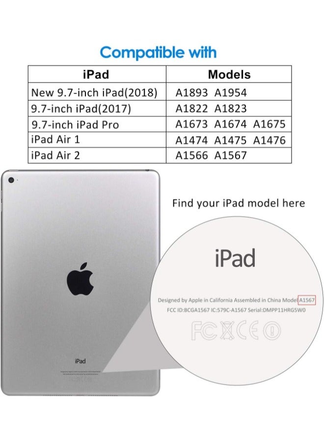(iPad 9.7) iPad Air 2 Screen Protector for iPad (9.7-inch, 2018/2017 Model, 6th/5th Generation), iPad Air 1, iPad Air 2, iPad Pro 9.7-inch, Tempered Glass Cover - Image 2
