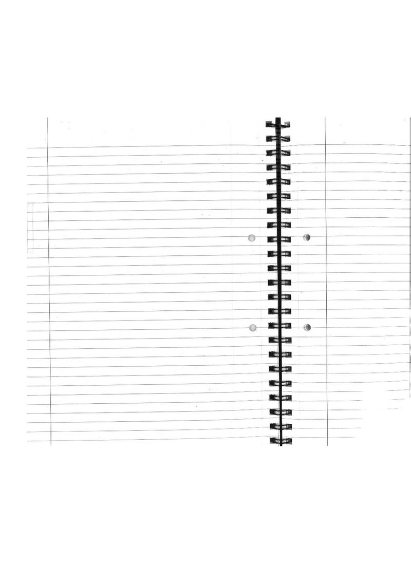 Funbo - A4 Size Single Line Notebook With Hard Cover 80 Sheets - Image 1