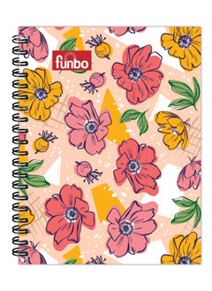 Funbo A4 Size Single Line Notebook With Hard Cover 80 Sheets  - Image 1
