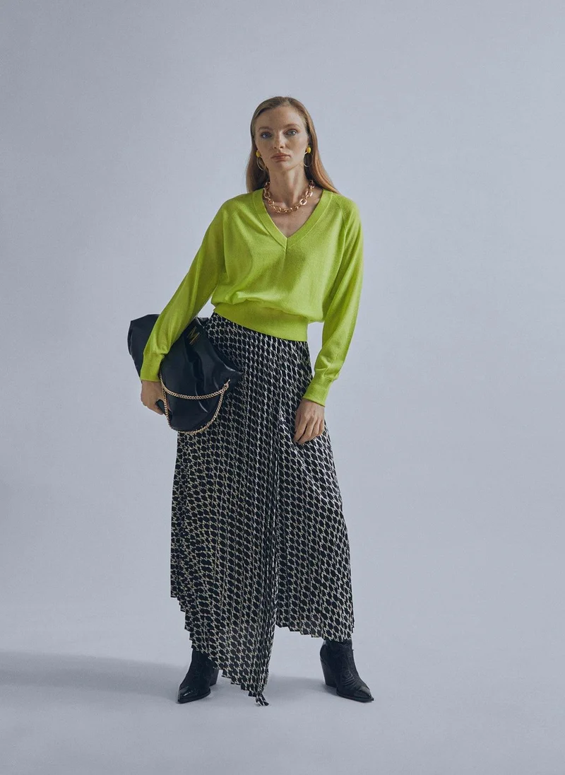 Lola Casademunt Pleated midi skirt