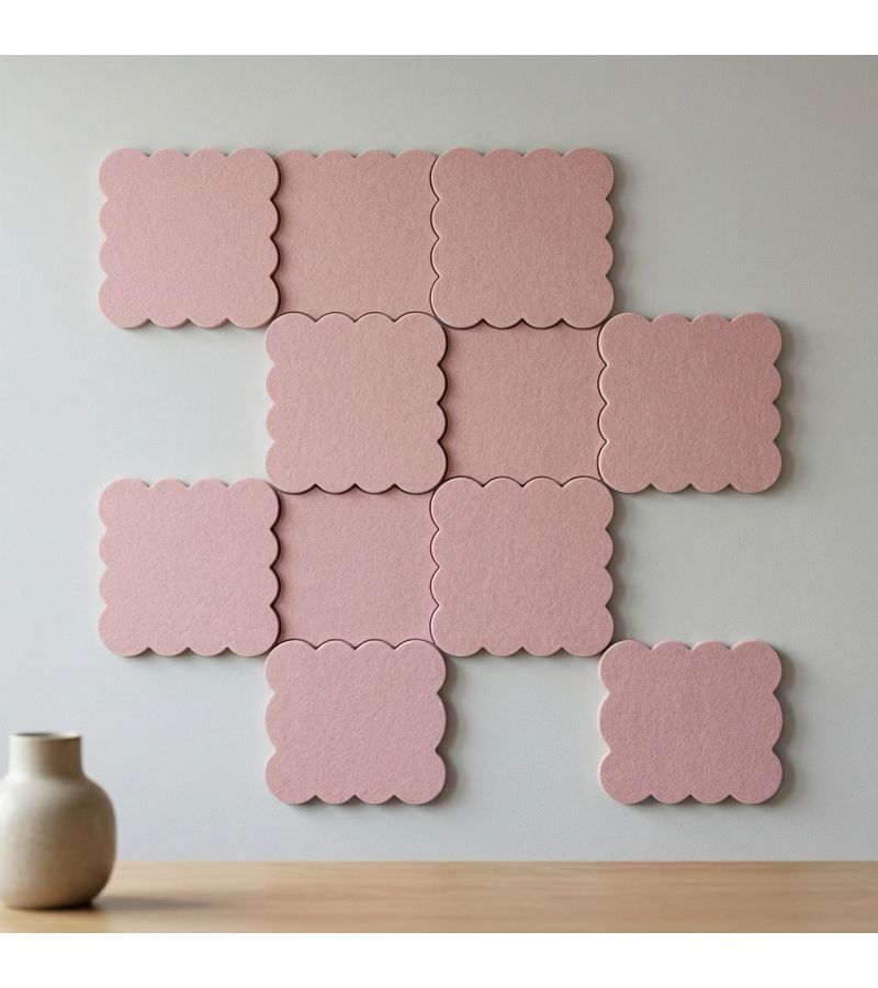 1pc Cloud Shaped Felt Bulletin Board 11.8 By 11.8 Inch Light Pink Self Adhesive Foldable Decorative Vision Board For Office Wall Decor Room Cork Board Alternative Dartboard - Image 2