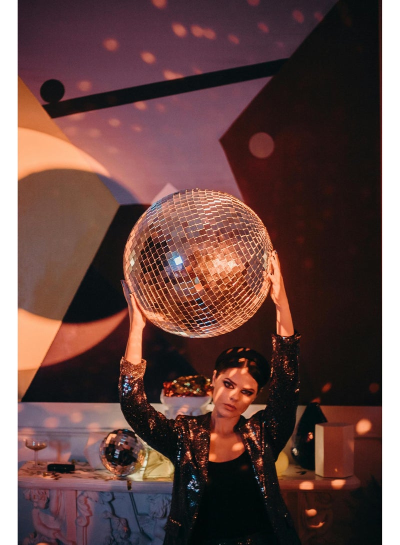 Mado Gallery Disco Ball, Mirror Ball, Ornament Ball 60 CM / 23.6 INCHES (1 Piece), Decoration for Hanging, Home Parties & DJ Dance Clubs Stage, Lighting & New Year celebrations - Image 2