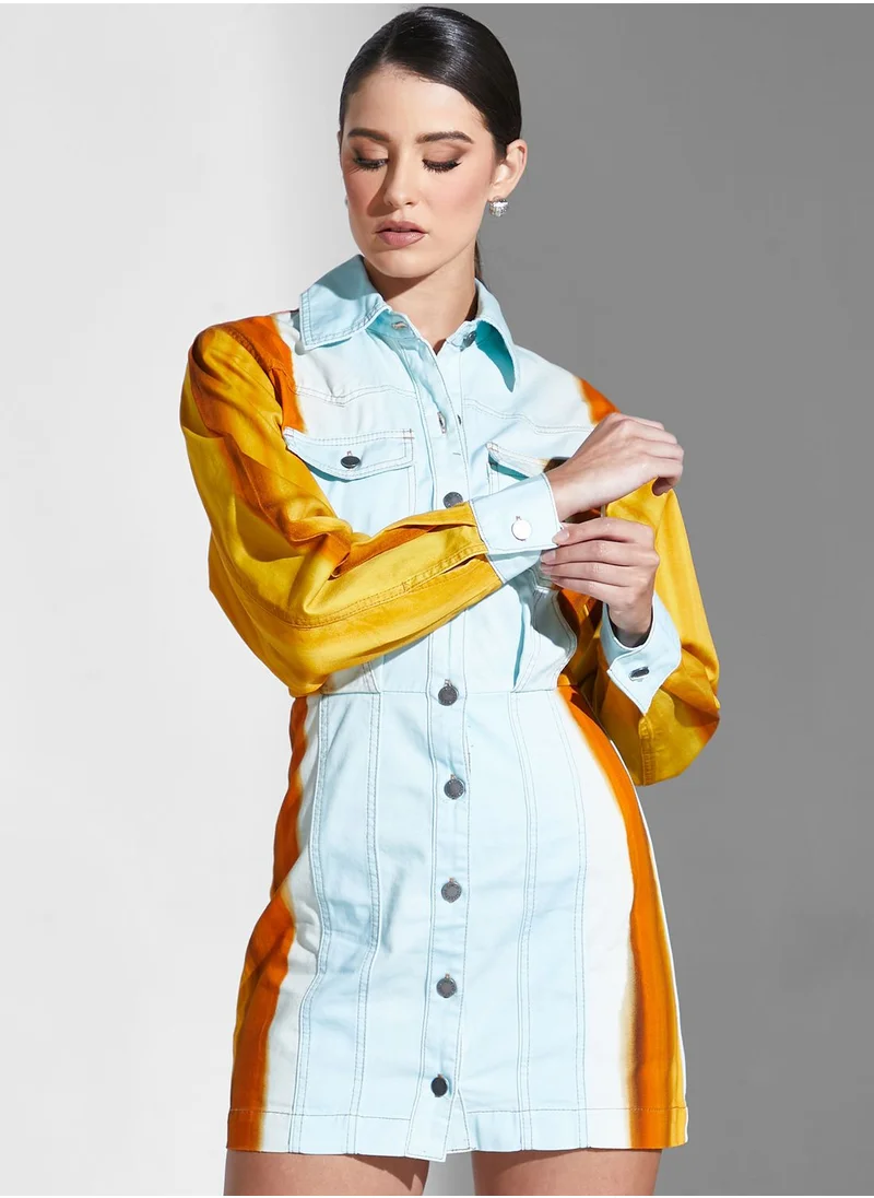 Cmeo collective Colorblock Pocket Detail Dress