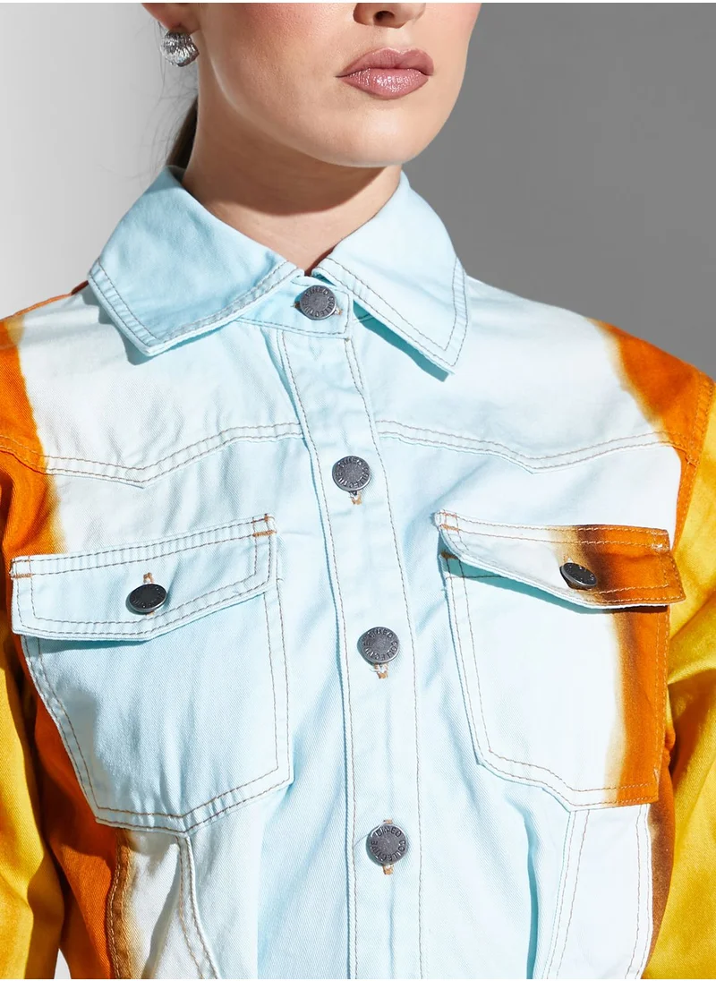 Cmeo collective Colorblock Pocket Detail Dress