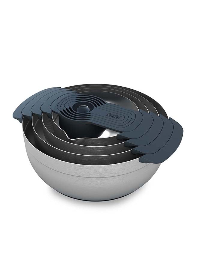 Joseph Joseph Joseph Joseph Nest food preparation Bowl  set 9 Pieces Stainless Steel  - Image 1