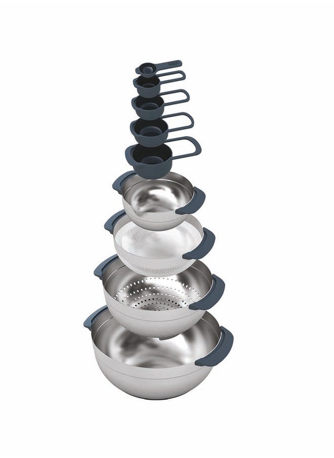 Joseph Joseph Joseph Joseph Nest food preparation Bowl  set 9 Pieces Stainless Steel  - Image 3