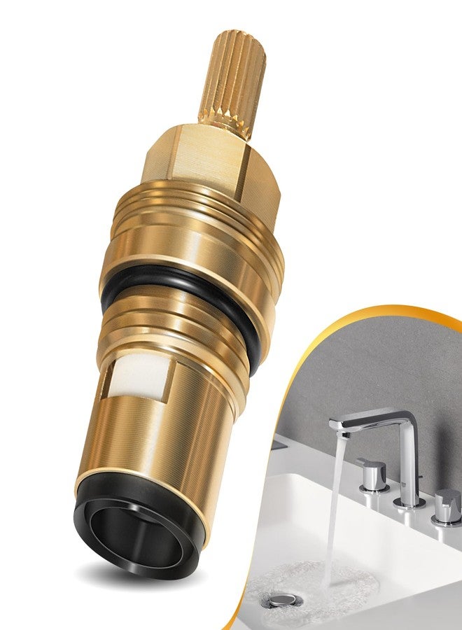 Camoo 45882000 خرطوشة ساخنة بديلة لخرطوشة سيراميك Grohe - 1/2 بوصة - 1/4 دورة - فتح عكس اتجاه عقارب الساعة، توقف 90 درجة باليد اليمنى. - Image 1