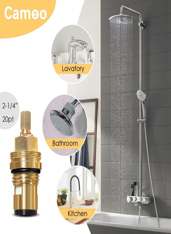 Camoo 45882000 خرطوشة ساخنة بديلة لخرطوشة سيراميك Grohe - 1/2 بوصة - 1/4 دورة - فتح عكس اتجاه عقارب الساعة، توقف 90 درجة باليد اليمنى. - Image 4
