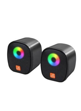 KISONLI X11 USB + AUX 3.5MM Speaker RGB Speaker for Computer, LAPTOP 3 WATT PER SPEAKER  WITH MODERN ERGONOMIC DESIGN PERFECT FOR YOUR COMPUTER  SETUP - pzsku/Z765789E9DEC8906BCE70Z/45/_/1734105264/e891ee90-7bd2-4993-b0f3-6f8c88373bfe