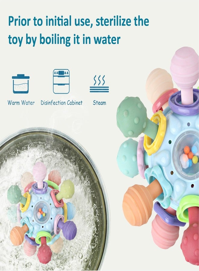 Anzimo Baby Sensory Teething Toys - Baby Teether & Rattle - Gifts for Infant Newborn Boys Girls 0 3 6 9 12 18 Months - Toddler Montessori Educational Learning Toys - Image 4