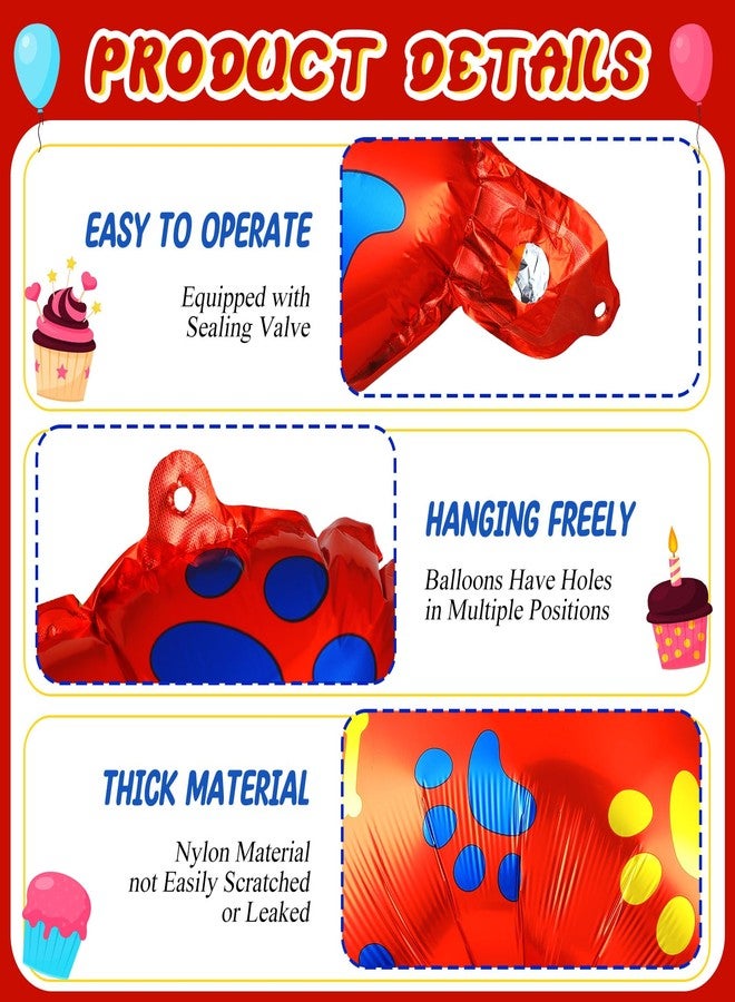 Leitee 40 Inch Dog Paw Birthday Balloon Giant Paw Number Theme Balloon with Red Dog Paw Birthday Party Favors for Dog Party Decoration Supplies (Number 4) - Image 3