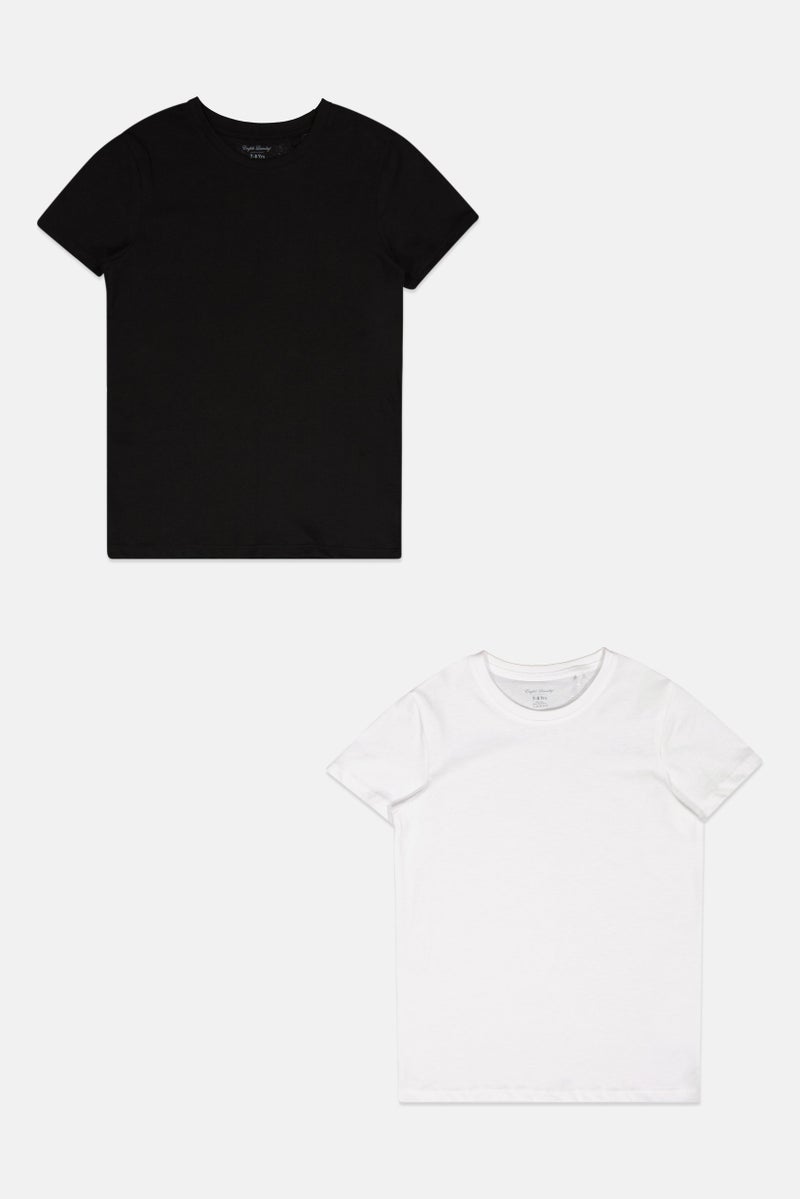 English Laundry Kids Boy 3 Pcs Short Sleeves Plain T-Shirt, Multicolor  - Image 5