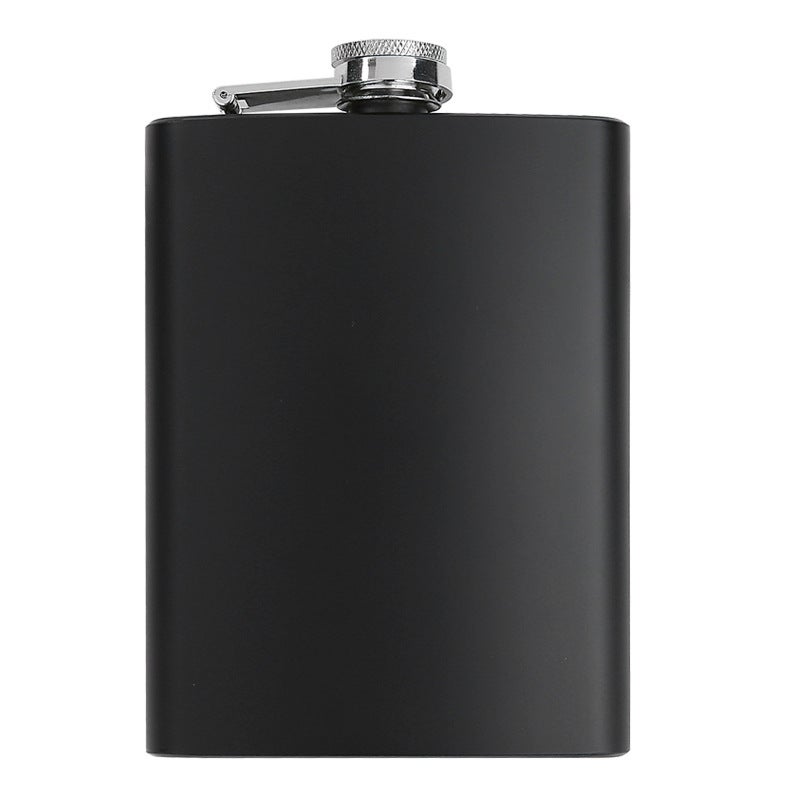 8 oz black stainless steel hip flask bottle celebrity idol souvenir gift elvis lennon jackson guevara Light board/without pattern 
