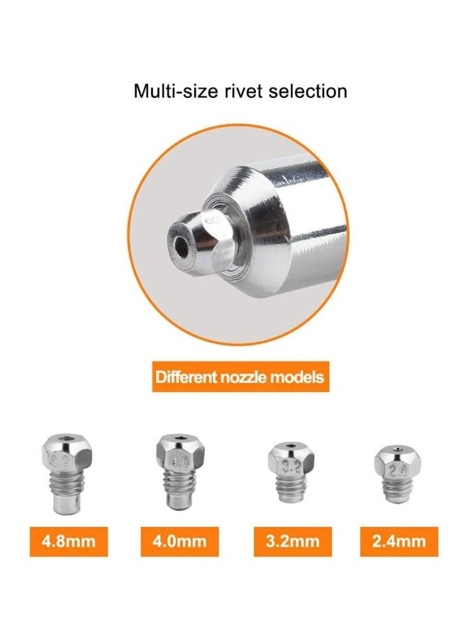 Generic Rivet Gun Adapter Kit, Professional Rivet Gun Adapter with Handle Grip Riveter Drill Attachment Riveting Hand Tool - Rivet Attachment for Cordless Screwdrivers and Drills  - Image 5
