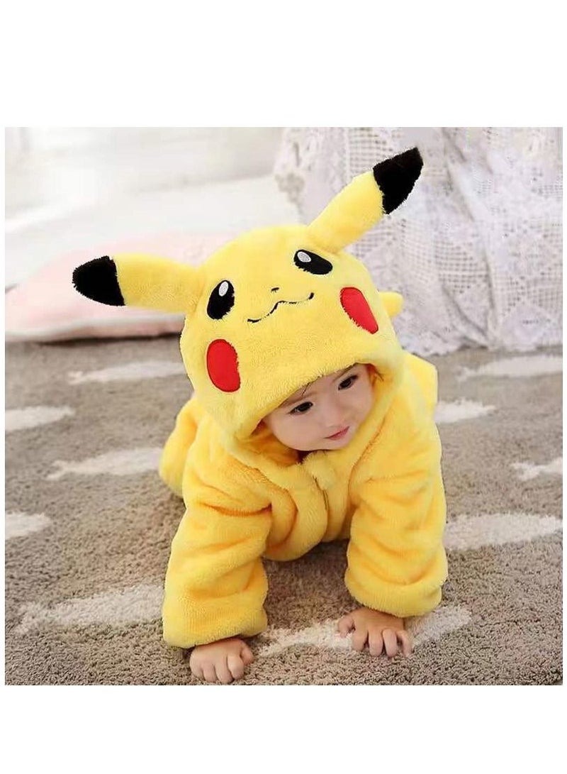 Bluejw 1-Piece Children's Pikachu Onesie Party Costume - Image 1