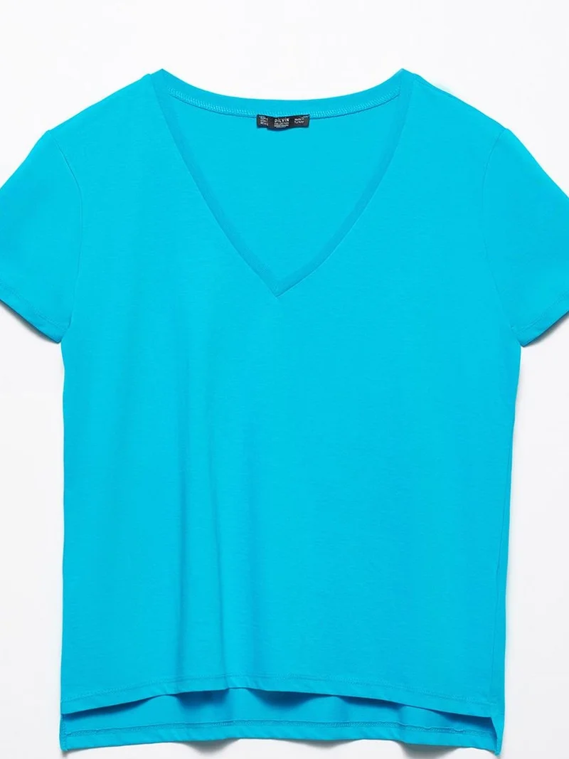 ديلفين Dilvin Women’s Cotton V-Neck T-Shirt