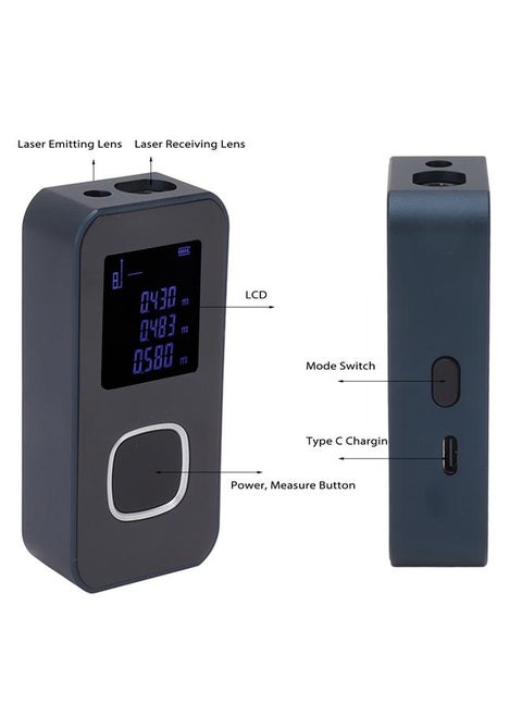 Handheld Laser Measure Tool Mini Infrared Measuring Instrument for Area Window Height Sofa Size SW26A 0.05-60m
