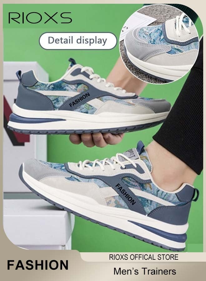 RIOXS Men's Trainers Shoes, Athletic Shoes For Men, Fashion Sports Shoes,  Breathable Sneakers, Comfort Fitness Shoes For Running Jogging Walking And Daily Wear  - Image 1
