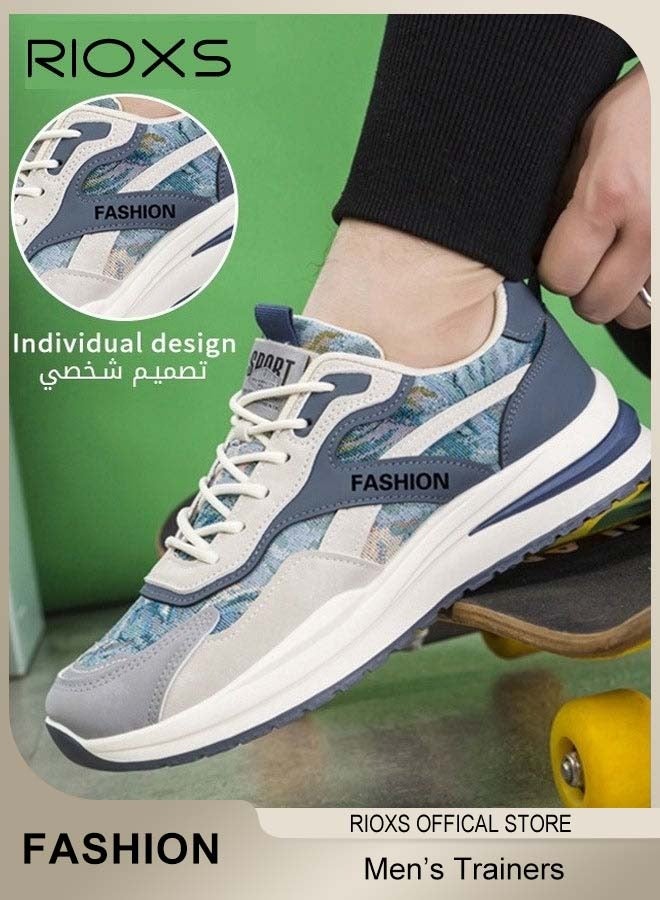 RIOXS Men's Trainers Shoes, Athletic Shoes For Men, Fashion Sports Shoes,  Breathable Sneakers, Comfort Fitness Shoes For Running Jogging Walking And Daily Wear  - Image 2