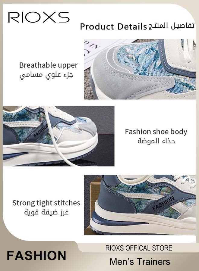 RIOXS Men's Trainers Shoes, Athletic Shoes For Men, Fashion Sports Shoes,  Breathable Sneakers, Comfort Fitness Shoes For Running Jogging Walking And Daily Wear  - Image 3