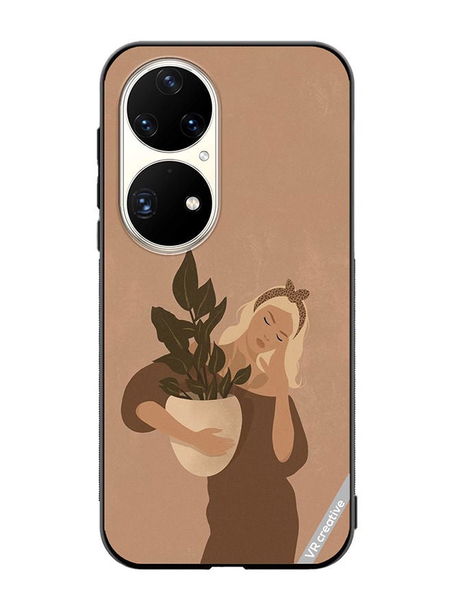 VR CREATIVE Protective Case Cover For Huawei P50 Pro Holding Vase Design Multicolour - Image 1