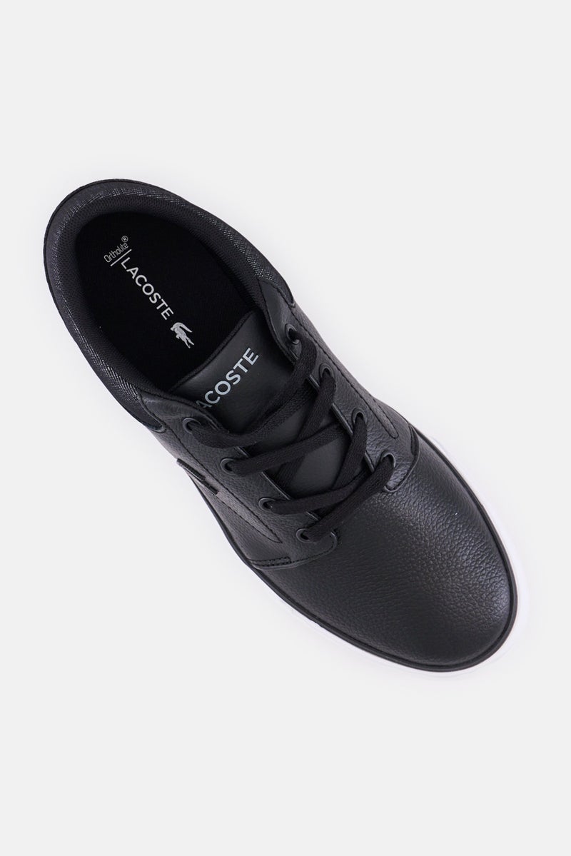 LACOSTE Men Brand Logo Lace Up Minzah 319 Casual Shoes, Black - Image 2
