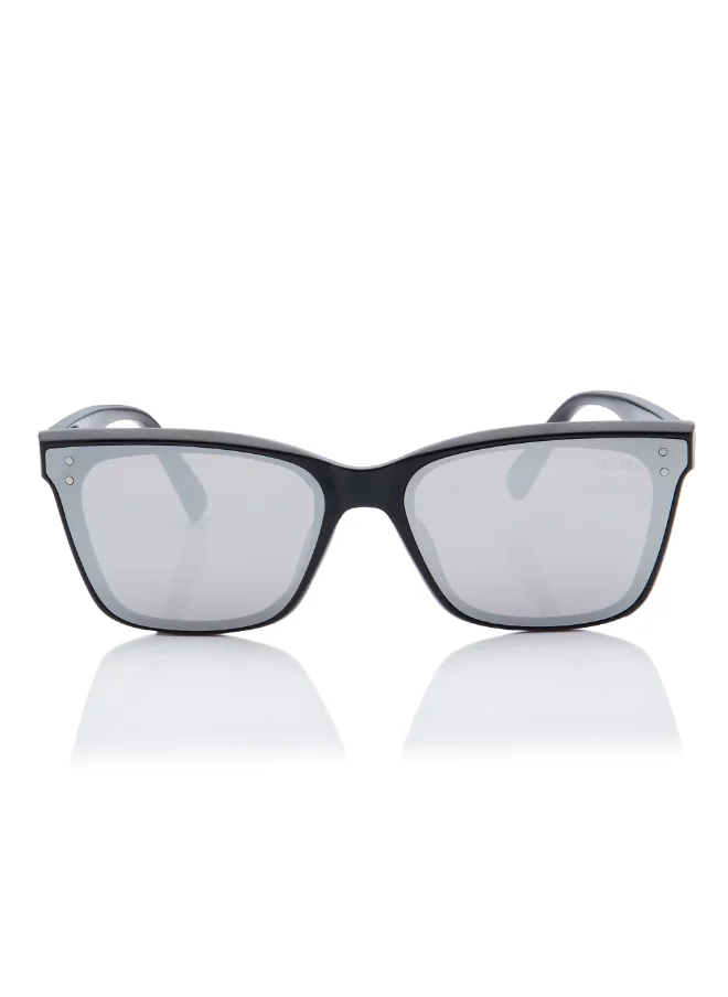 لي كوبر Pc Sunglasses Black Frame Silver Mirror Mirror Lens 62mm  - LC1208C01