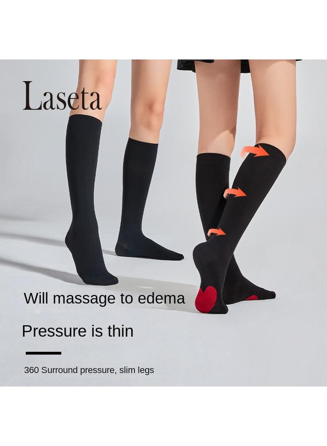 Bluejw Randa Compression Socks Technology Soothing Calf Socks Segmented Pressure Anti-edema Foot Massage Thin Leg Socks Tube Socks  - Image 4