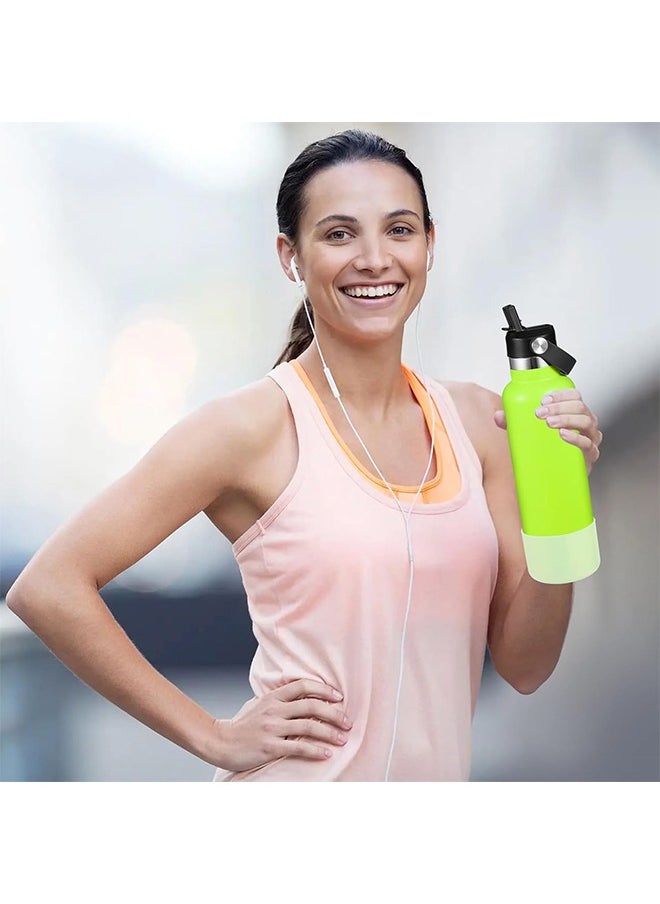 HY - Hydro Flask Boot, 12-24 OZ Hydro Sport Water Bottles Flask Anti-Slip Bottom Sleeve Cover, Compatible With Hydro Flask And More Water Bottles, Anti-Slip Bottom Sleeve Cover(Clear Color) - Image 1