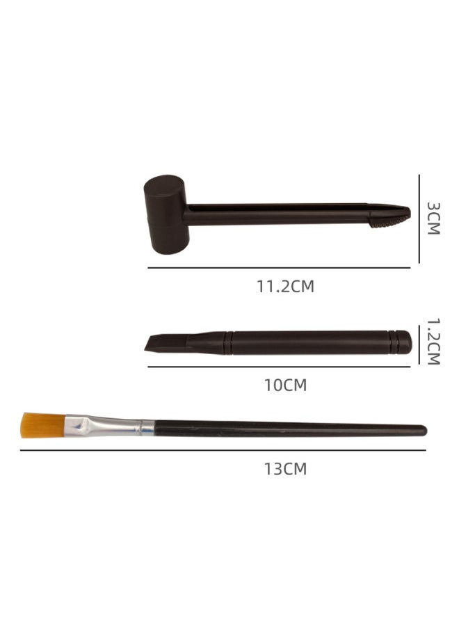 Generic - Children's Archaeological Fossil Digging Tools Brush Hammer Awl Gem Dinosaur Fossil Digging Accessories Three-Piece Set-Color:Archaeological Fossil Digging Tool Two-Piece Set - Image 1