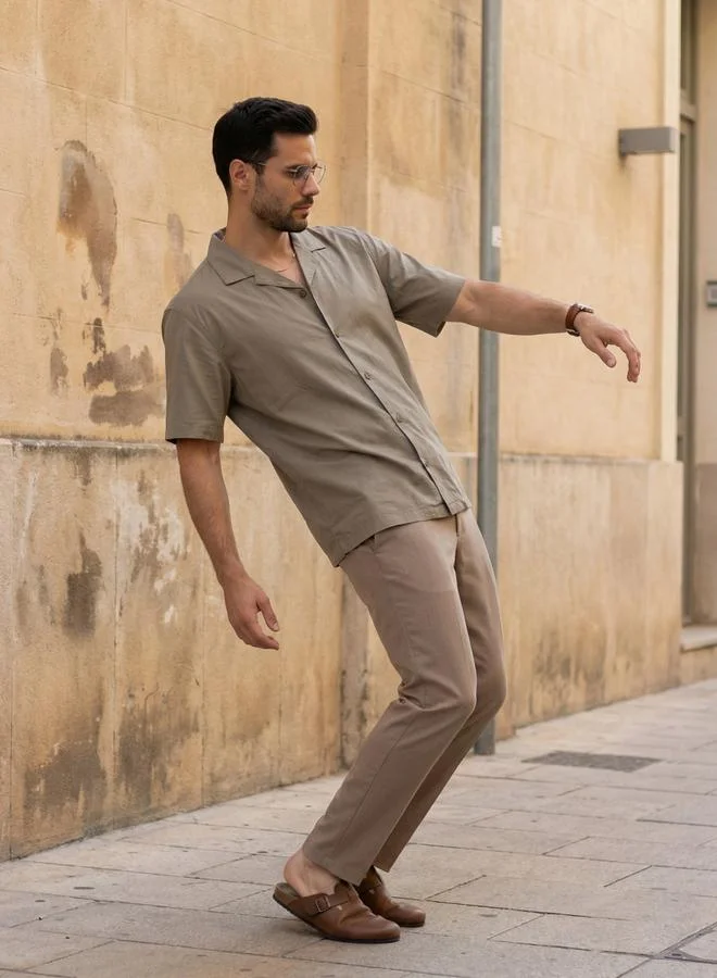 ترولوم Men Comfort Plain Casual Shirt