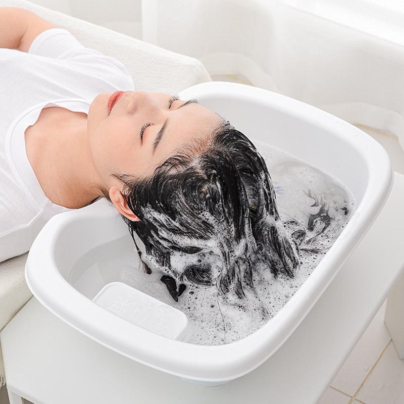 1Pc Shampoo Basin Hair Wash Bowl Portable Shampoo Tub Washing Sink - Image 3