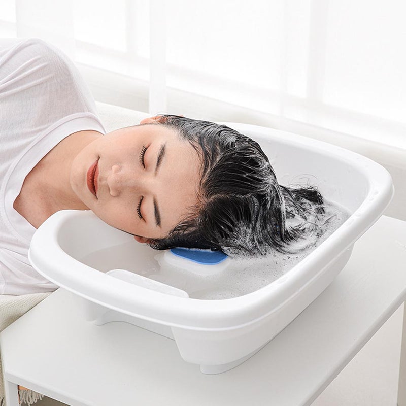 1Pc Shampoo Basin Hair Wash Bowl Portable Shampoo Tub Washing Sink - Image 1