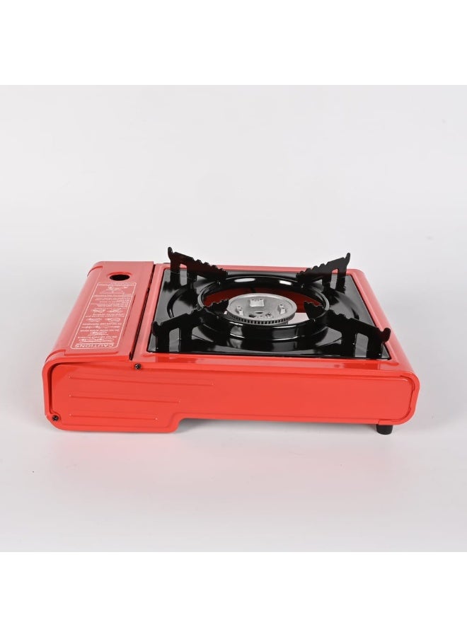 مايست موقد غاز محمول للتخييم باللون الأحمر - مثالي للتخييم والرحلات البرية - Image 4