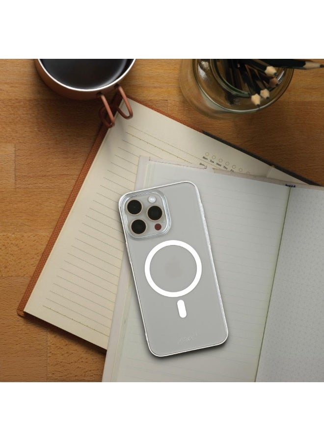 دارك SLIM كفر حماية 15 برو  ماكس رفيع جدا مع خاصية الماج سيف شفاف - Image 4