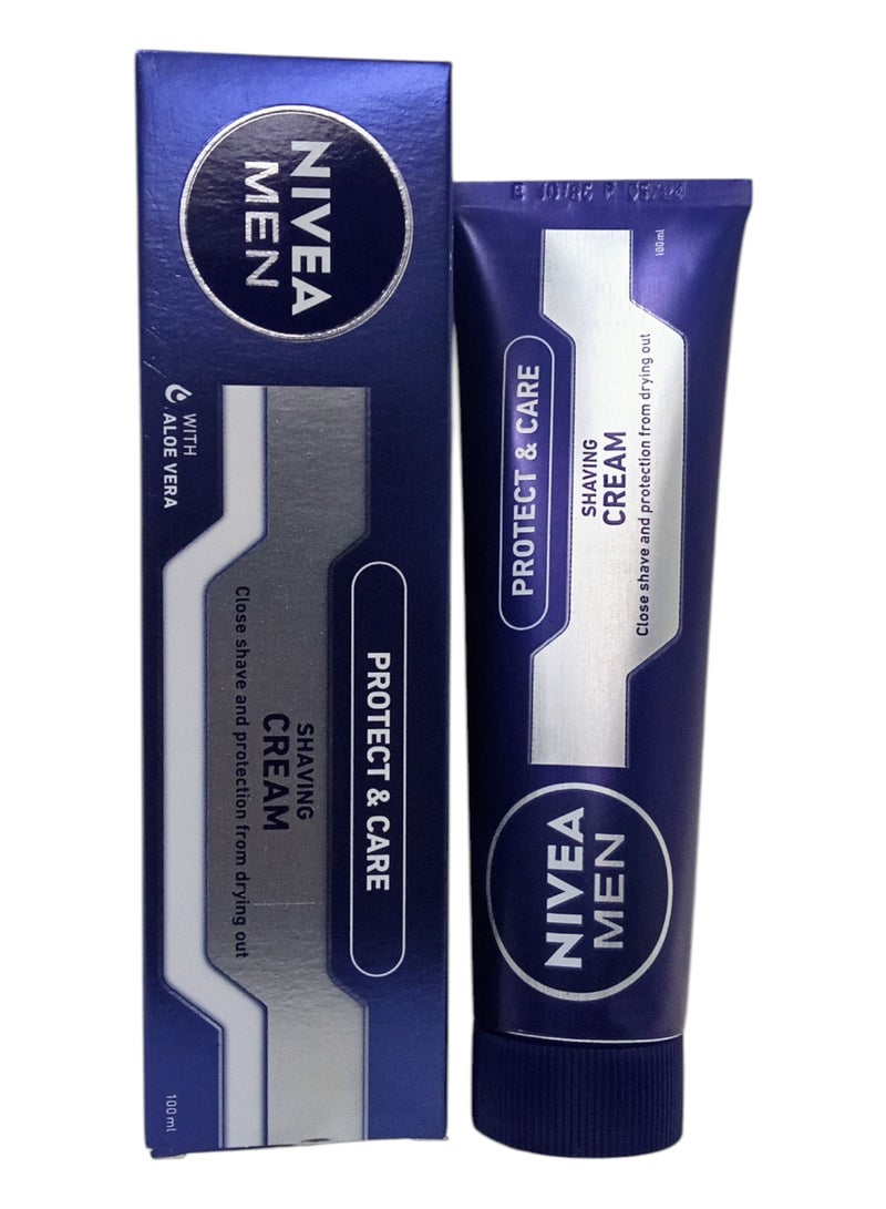 نيفيا كريم الحلاقة بروتيكت اند كلير حماية وعناية للرجال 100مل - Image 1