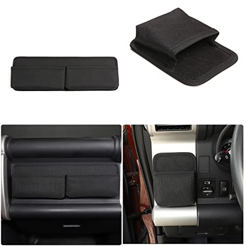 YUECHI For Toyota FJ Cruiser 2007-2021 car center console side outlet storage bag trunk storage box (Main driver + co-pilot storage bag) - Image 1