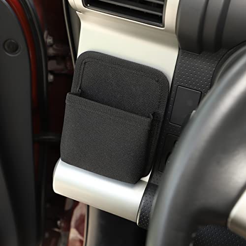 YUECHI For Toyota FJ Cruiser 2007-2021 car center console side outlet storage bag trunk storage box (Main driver + co-pilot storage bag) - Image 2