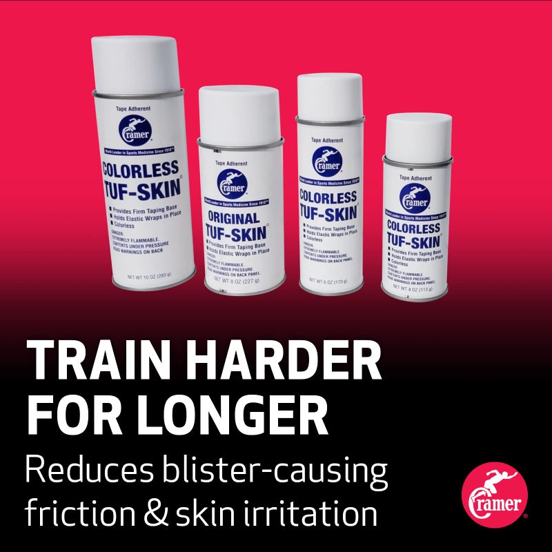 Cramer Tuf-Skin Taping Base for Athletic Tape, Adherent for Kinesiology Tape, Gymnastics Leotards, Aerial Silks, and Kinetic Taping, Prevents Blisters, Athletic Training Supplies, 10 Ounce Spray - Image 2