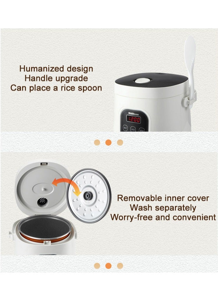12V 24V Rice Cooker for Car 2L Cooking Food Pot Electric Portable Steamer Fast Fully Automatic High Temperature Protection for  Travel to Make Rice Soup Porridge Cake  - Image 5