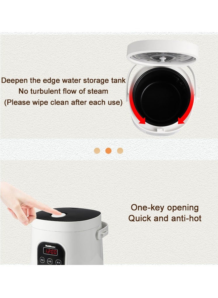 12V 24V Rice Cooker for Car 2L Cooking Food Pot Electric Portable Steamer Fast Fully Automatic High Temperature Protection for  Travel to Make Rice Soup Porridge Cake  - Image 4
