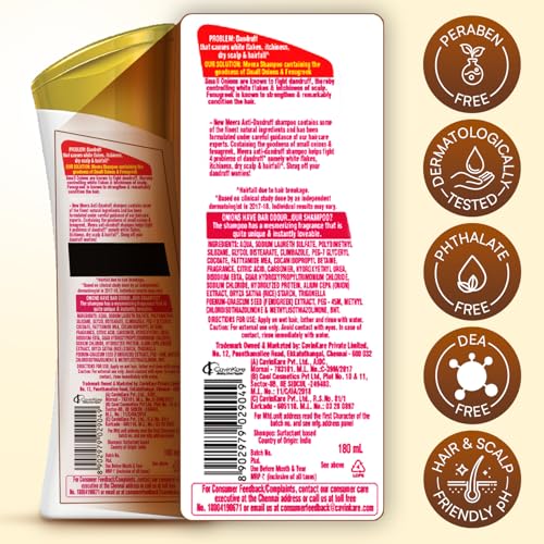 Meera Anti-Dandruff Shampoo, With Small Onion and Fenugreek, 180 ml - Image 3