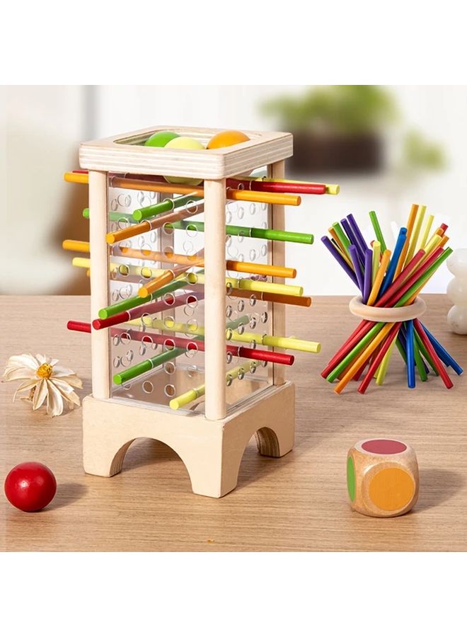 Wooden Stick Game For Kids Colorful Educational Toy Cognitive Development Focus Training - Image 1