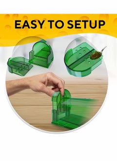 SYOSI Humane Mouse Traps Catch and Release Indoor, Outdoor - Easy Set Durable Traps, Safe for Children, Pets and Humans - Instantly Remove Unwanted Vermin from Your Home 2 Pcs  - Image 4