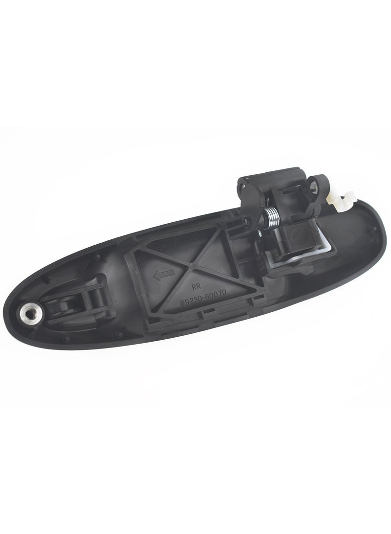 Machter Rear Right Outer Door Handle Compatible With Toyota Landcruiser 100 Series Black 1998-2007  - Image 5