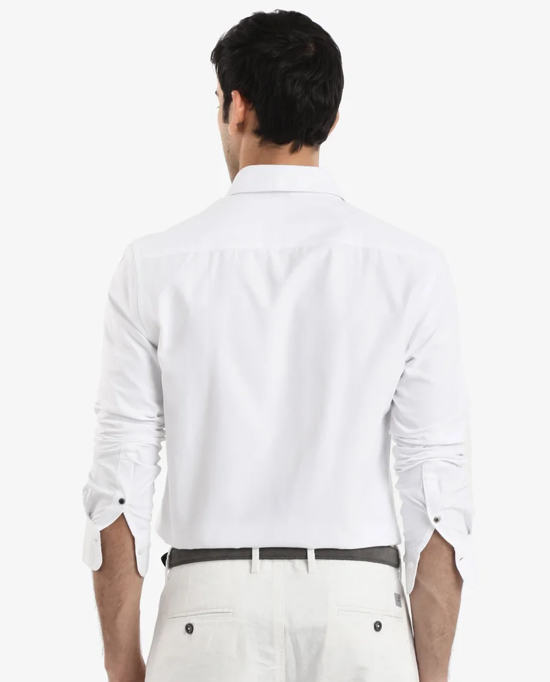 Rare Rabbit Men's Button-Down Formal Plain Shirt