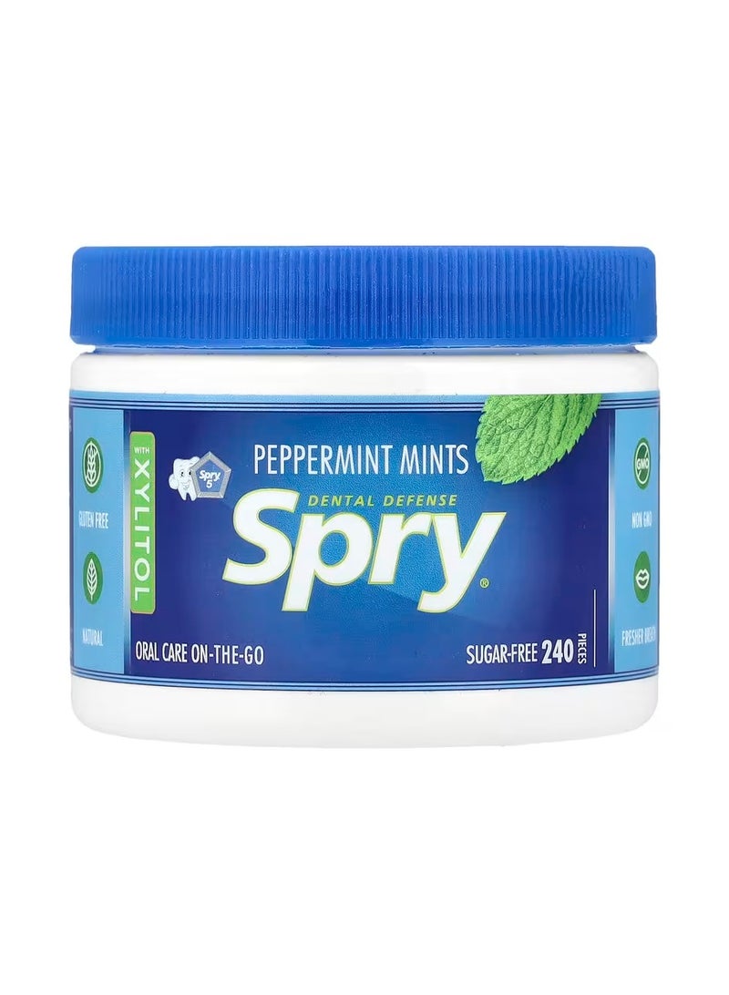 أقراص بنكهة النعناع الفلفلي، 240 قطعة، (144 جم)