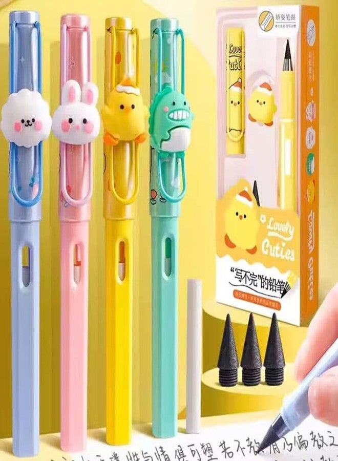 Krifa Enterprise Cute Kawaii Mechanical Pencil – 0.5mm Eternal Pencil for Kids & Students – Ink-Free Magic Pencil with Replaceable Lead & Eraser – Return Gifts (1 PCS) - Image 1