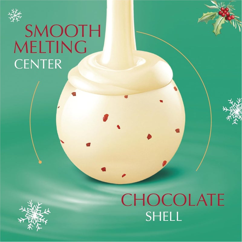 Lindt LINDOR Holiday Peppermint Assorted Chocolate Truffles - Image 4