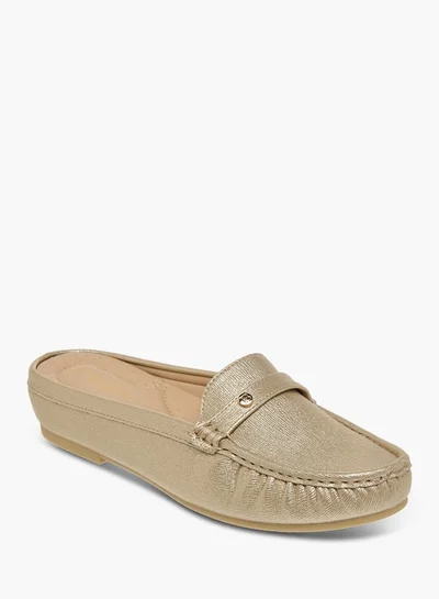 Flora Bella By Shoexpress Womens Textured Slip-On Mules